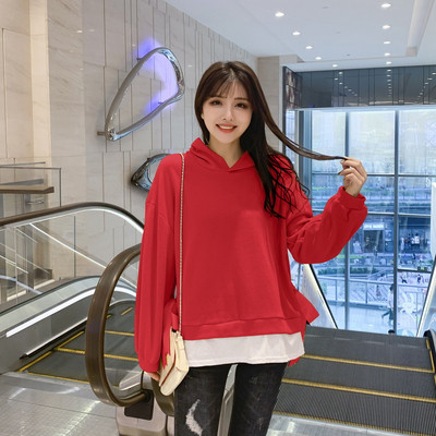 Hétköznapi női pulóver új modellje kapucnival több színben