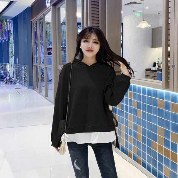 Hétköznapi női pulóver új modellje kapucnival több színben