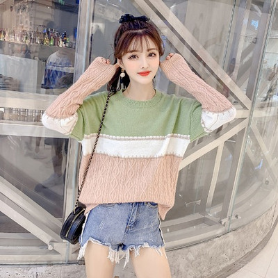 Új modell női pulóver O-nyakkal - három színben