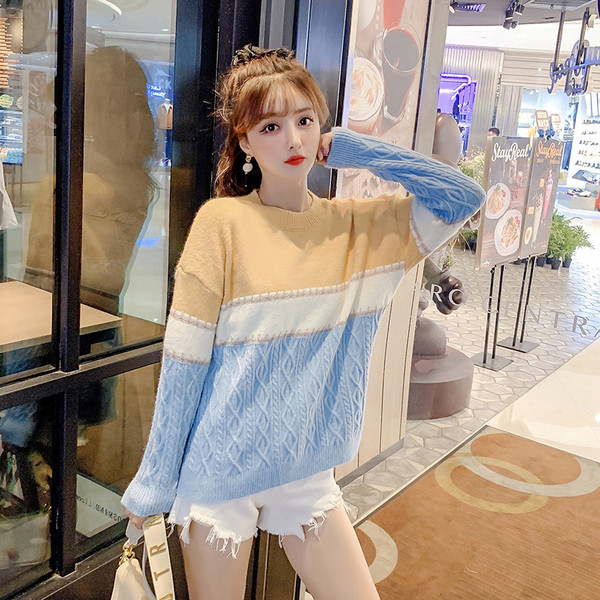 Új modell női pulóver O-nyakkal - három színben