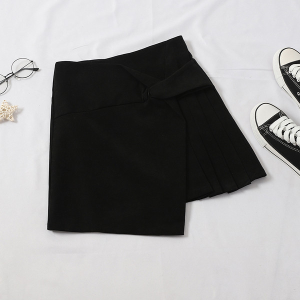 Modern női szoknya különböző színekben, magas derékkal