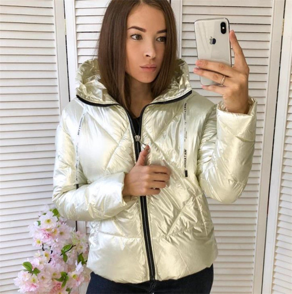 Modern női téli kabát kapucnival négy színben