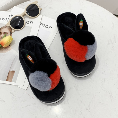 Ежедневни дамски пантофи с пух в няколко цвята