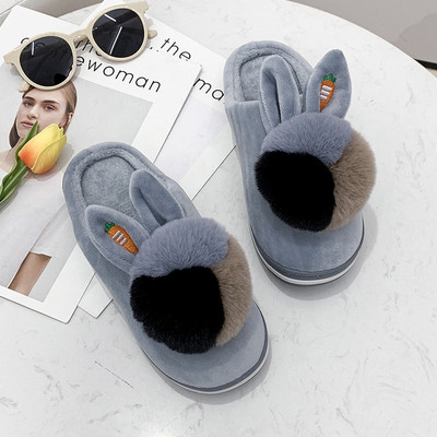 Ежедневни дамски пантофи с пух в няколко цвята