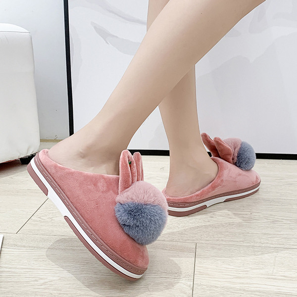 Ежедневни дамски пантофи с пух в няколко цвята