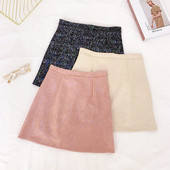 Modern női szoknya magas derékkal, három színben