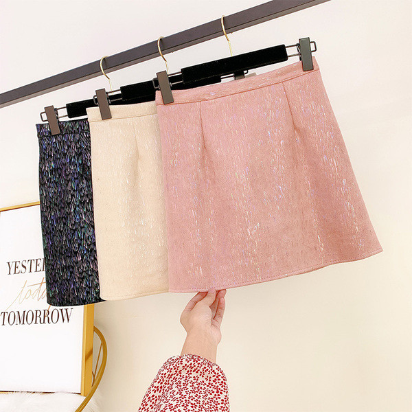 Modern női szoknya magas derékkal, három színben