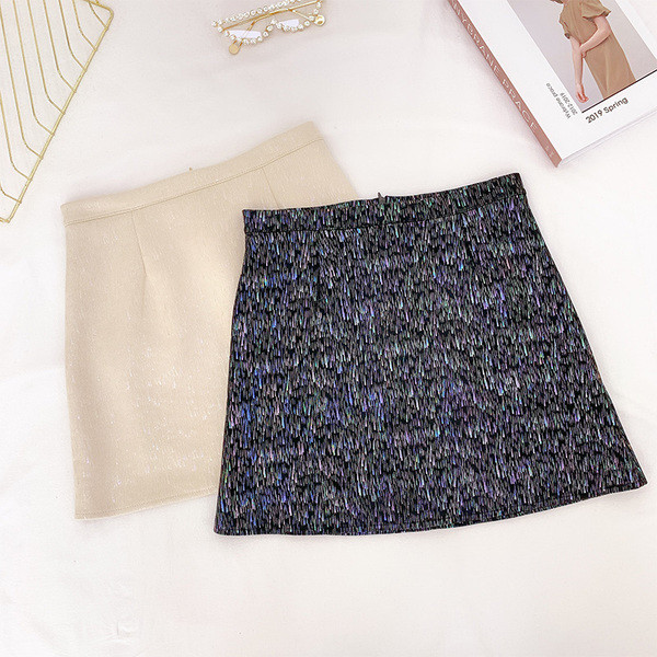 Modern női szoknya magas derékkal, három színben