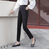 Pantaloni eleganti de dama cu buzunare in negru