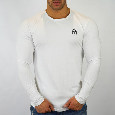 Alkalmi férfi blúz, hosszú ujjú fehér és fekete színben