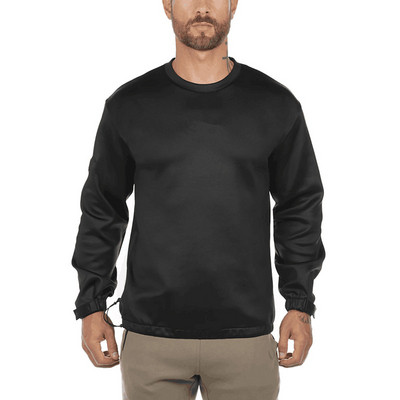 Lezser férfi blúz négy színben felirattal, ovális nyakkivágással