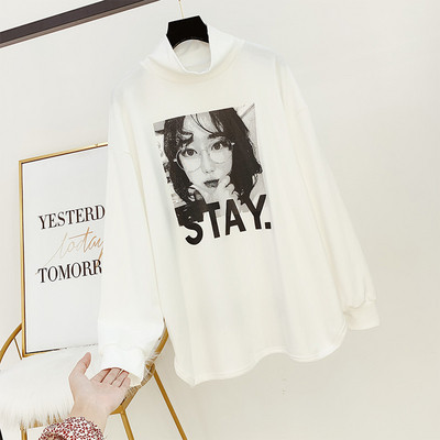 Széles modell női blúz rátéttel, három színben