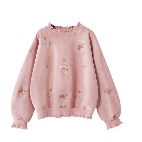 Hétköznapi női blúz virágos hímzéssel, különböző színekben