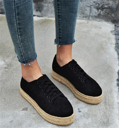 Női alkalmi sportcipő nyakkendővel, három színben