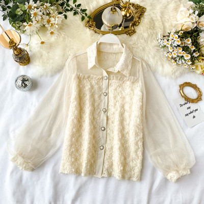 Cămașă modernă de damă cu mâneci sigilate în mai multe culori