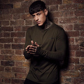 Bluză casual pentru bărbați, cu decolteu oval și mâneci lungi