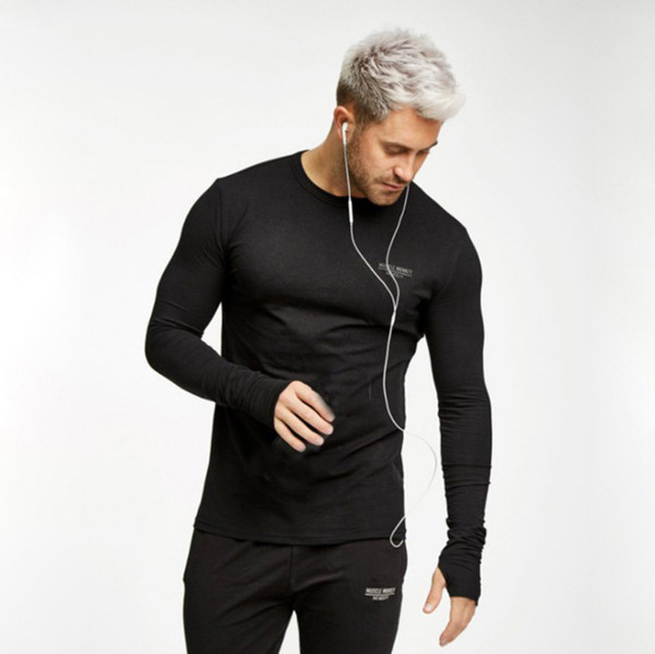 Bluză casual pentru bărbați, cu decolteu oval și mâneci lungi