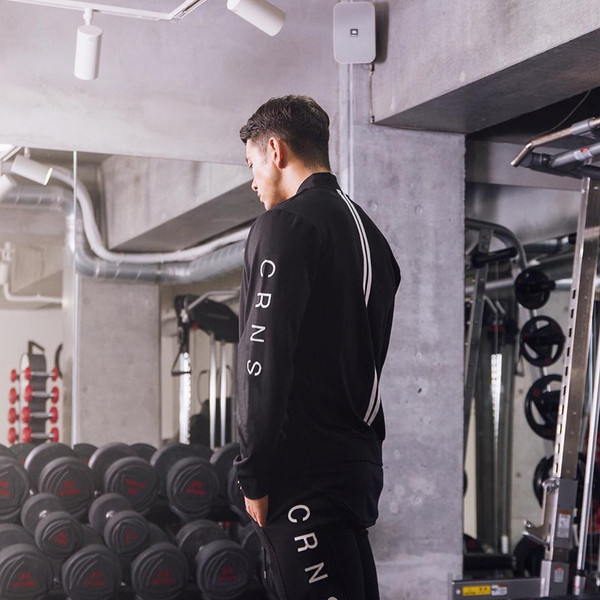 Hanorac casual barbatesc cu fermoar si inscription in mai multe culori