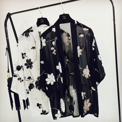 Floral μοτίβο  γυναικείο παεό σε δύο χρώματα