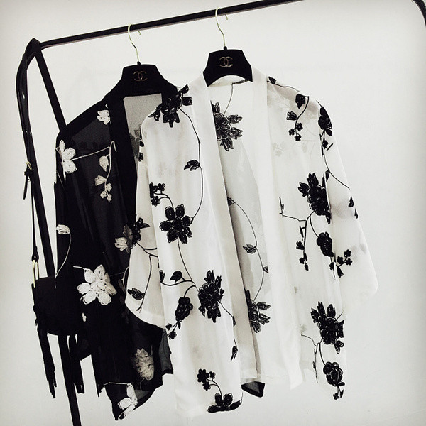 Floral μοτίβο  γυναικείο παεό σε δύο χρώματα