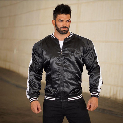 Modern férfi őszi eke cipzárral és nyomattal több színben