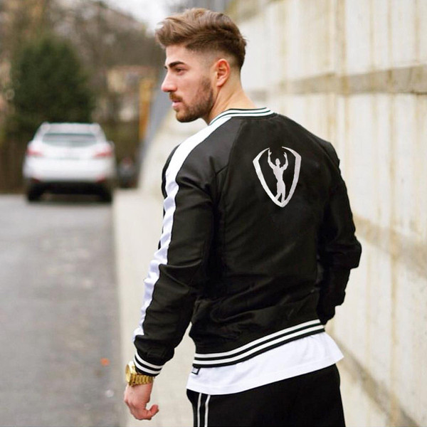 Modern férfi őszi eke cipzárral és nyomattal több színben