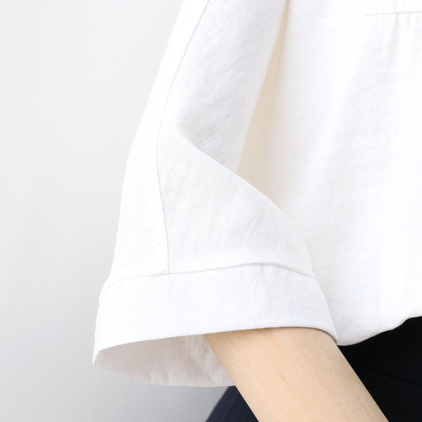 Új modell aktuális női ing 3/4 ujjal fehér és kék színben