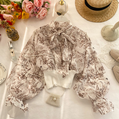 Cămașă de damă cu panglică în trei culori