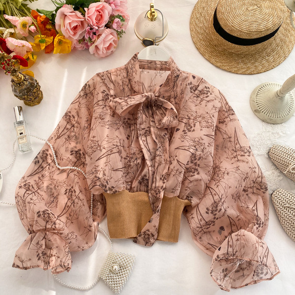 Cămașă de damă cu panglică în trei culori