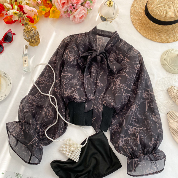 Cămașă de damă cu panglică în trei culori