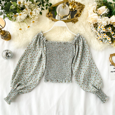 Bluză de damă modernă cu umerii goi și mâneci largi în mai multe culori