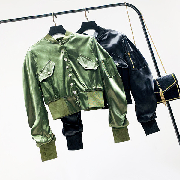 Geaca casual dama cu talie elastica in trei culori