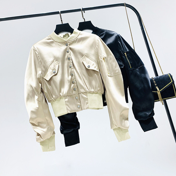 Geaca casual dama cu talie elastica in trei culori