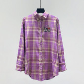 Cămașă damă în carouri - model lung în două culori