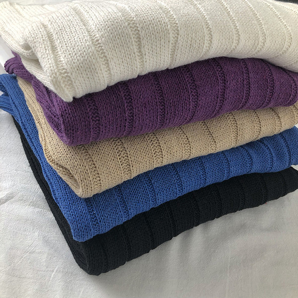 Pulover casual barbatesc cu guler inalt in diferite culori