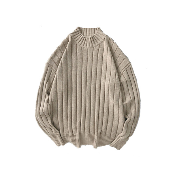 Pulover casual barbatesc cu guler inalt in diferite culori