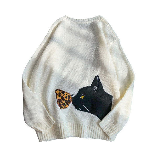 Modern férfi pulóver rátéttel, három színben