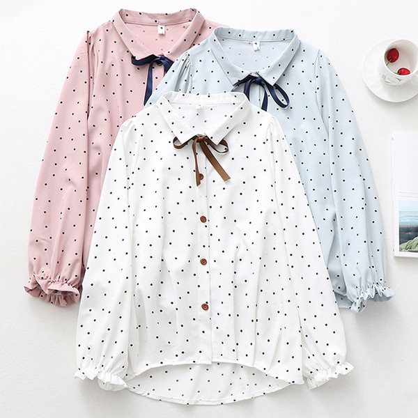 Cămașă de damă modernă în trei culori, cu guler și șireturi clasice