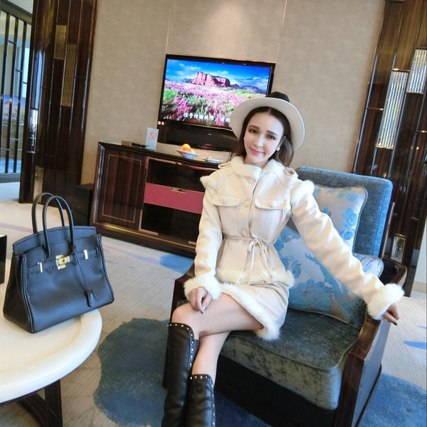 Set actual de iarnă din două părți de culoare albă