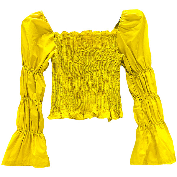 Bluză de damă modernă cu umerii goi în trei culori