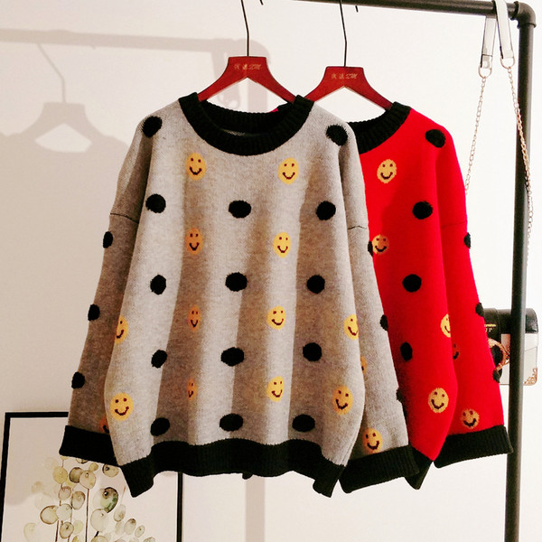 Pulover de dama casual cu aplicatie si maneci lungi in doua culori