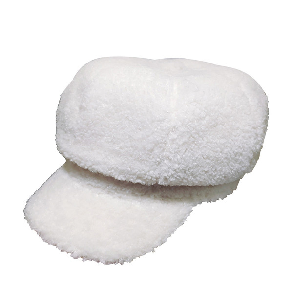 Pălărie de puf pentru femei cu vizor în patru culori