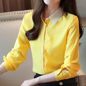 Camasa de dama actuala cu nasturi si guler clasic in trei culori