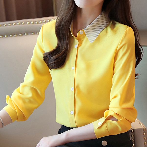 Camasa de dama actuala cu nasturi si guler clasic in trei culori