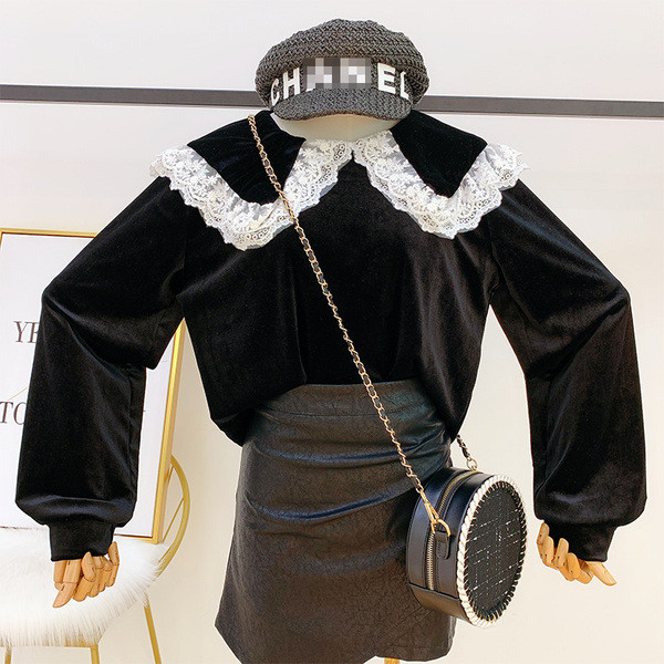 Μοντέρνα γυναικεία μπλούζα με δαντέλα σε διάφορα χρώματα