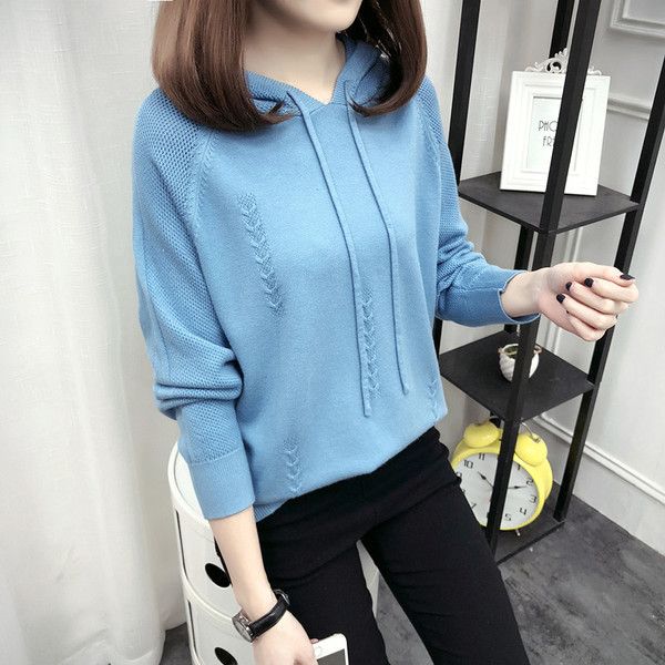 Női alkalmi blúz kapucnival és megkötővel fehér, fekete, sárga, bézs, kék és zöld színben