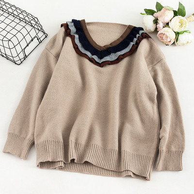 Alkalmi női pulóver fürtökkel, három színben