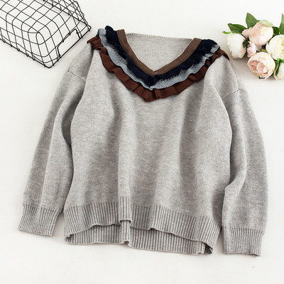 Alkalmi női pulóver fürtökkel, három színben