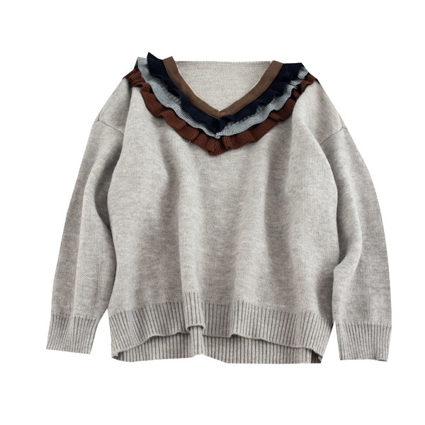 Alkalmi női pulóver fürtökkel, három színben