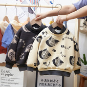 Pulover pentru copii modern in trei culori cu aplicatie pentru baieti